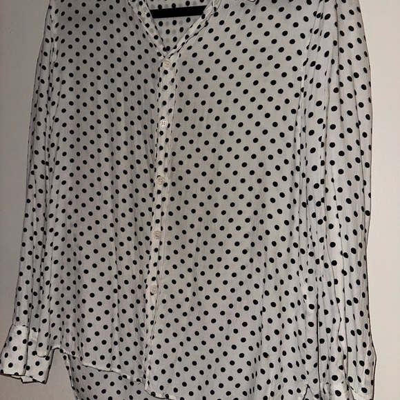 Zara Women’s white polka dot blouse - Picture 2 of 3
